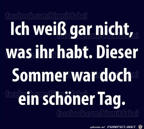 Dieser Sommer... Dieser Sommer...