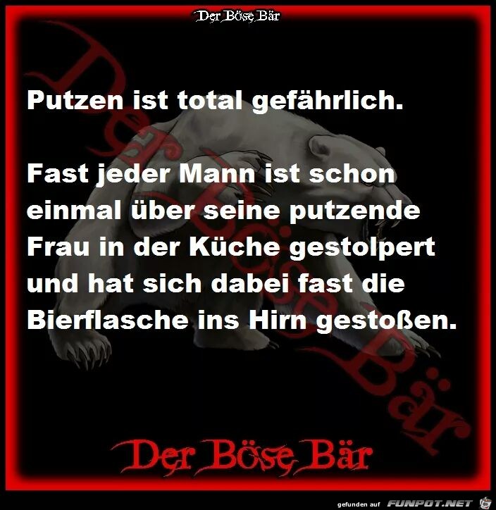 Putzen ist gefaehrlich Putzen ist gefaehrlich