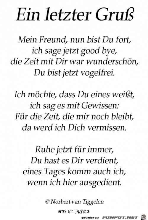 ein letzter gruss ein letzter gruss