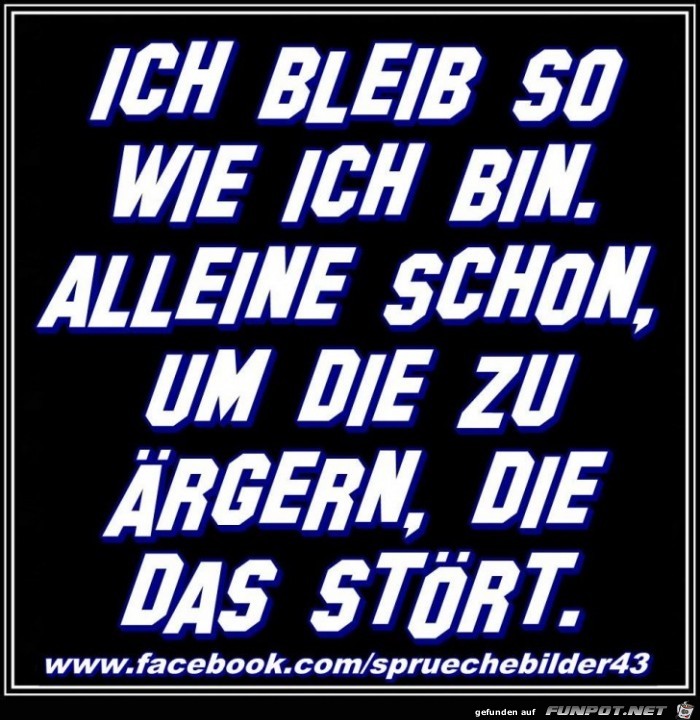 Ich bleib so