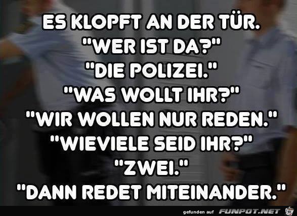 Es klopft an der Tuer Es klopft an der Tuer