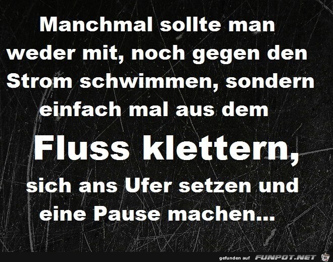 Gegen den Strom