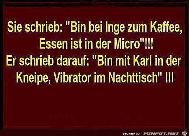 Wenn sich Eheleute nur schreiben