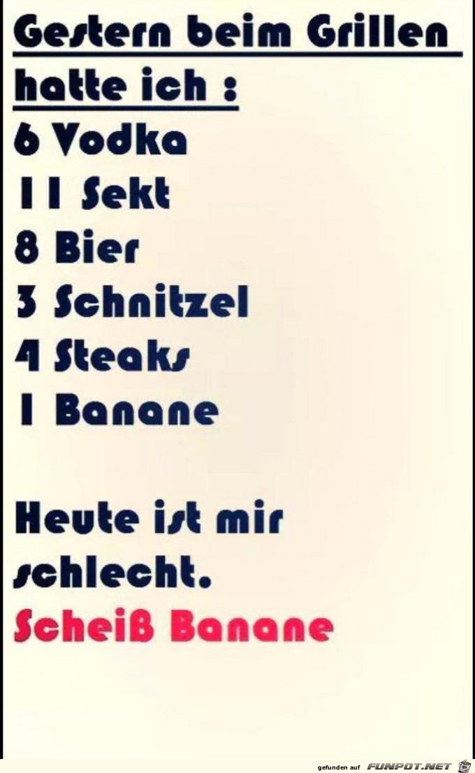 gestern beim Grillen gestern beim Grillen