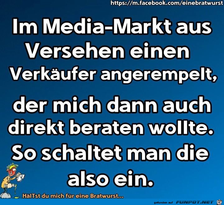 Verkufer im Media-Markt