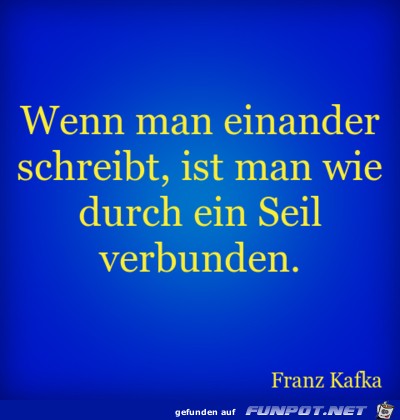 wenn man einander schreibt wenn man einander schreibt