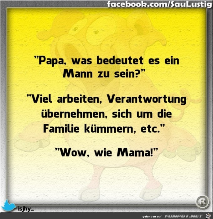 Mann sein Mann sein