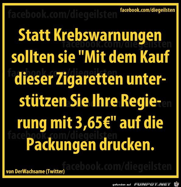 Krebswarnungen Krebswarnungen