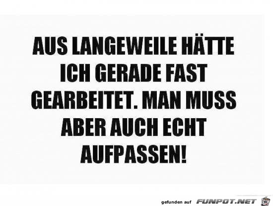 langeweile