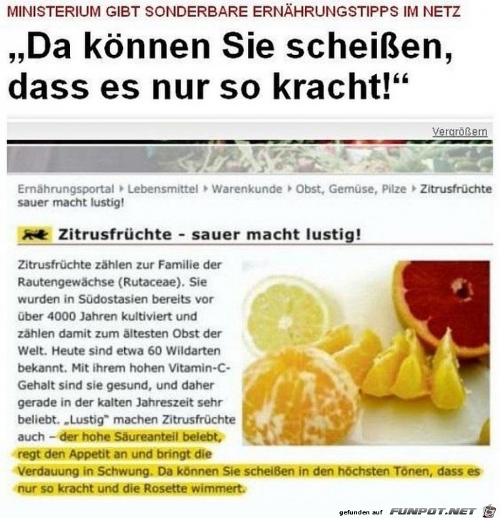 Das Ministerium empfiehlt