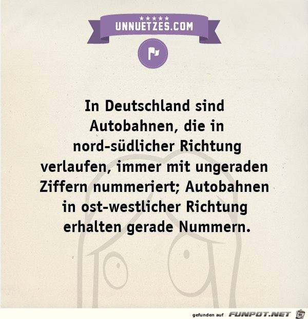 Wie entstehen die Nummern unserer Autobahnen Wie entstehen die Nummern unserer Autobahnen