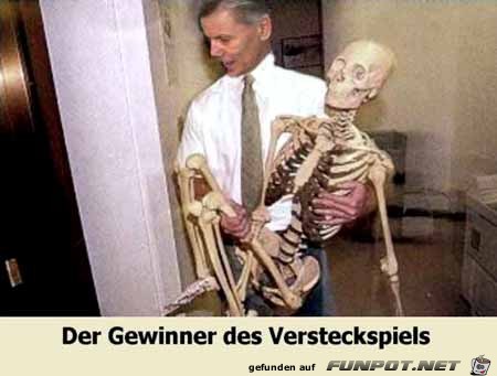 der Gewinner des Versteckspiels der Gewinner des Versteckspiels