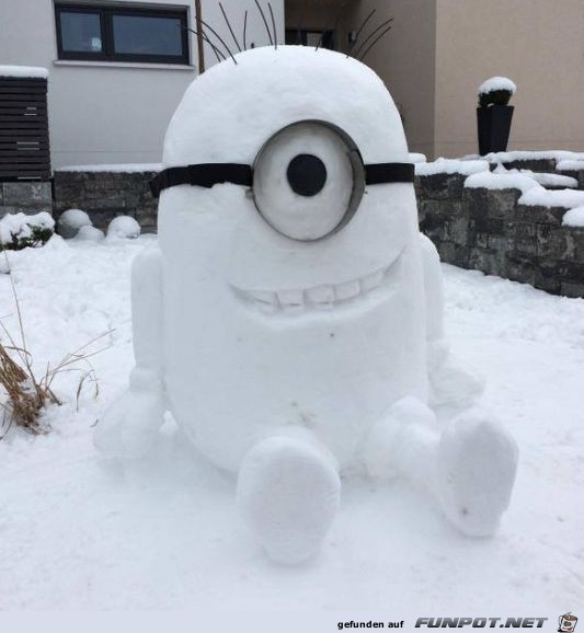 Minion-Schneemann Minion-Schneemann