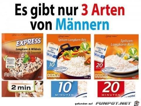 3 Arten von Maennern 3 Arten von Maennern