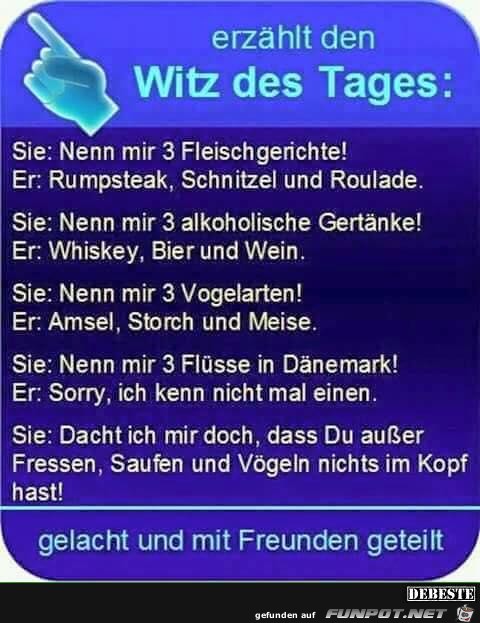 witz des Tages