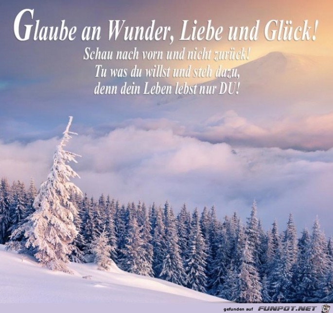 glaube an Wunder glaube an Wunder