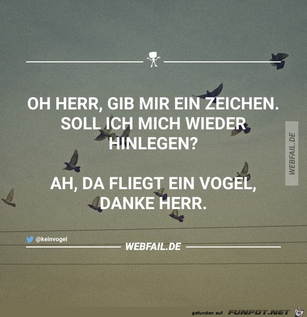 gib mir ein Zeichen gib mir ein Zeichen