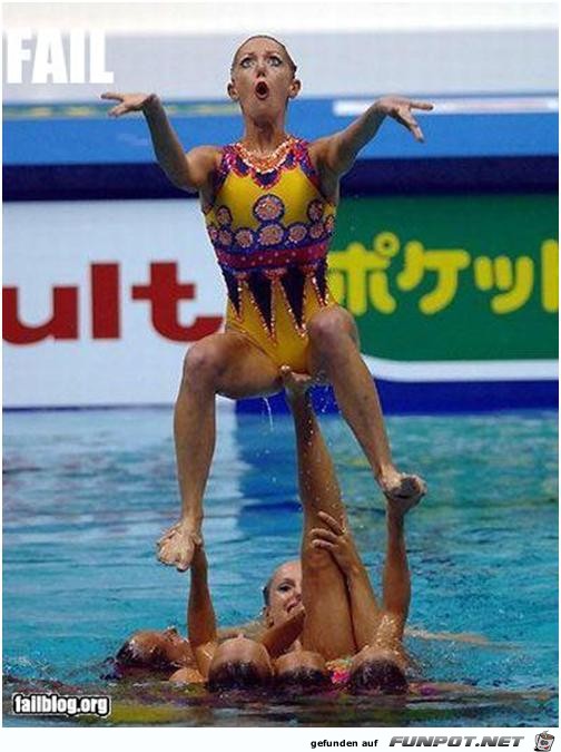 Synchronize-Swimming-Fail Synchronize-Swimming-Fail