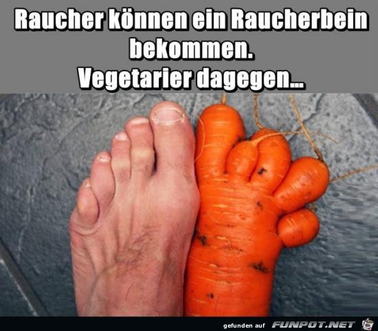 Raucher und Vegetarier... Raucher und Vegetarier...