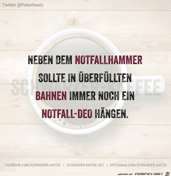 Neben dem Notfallhammer...