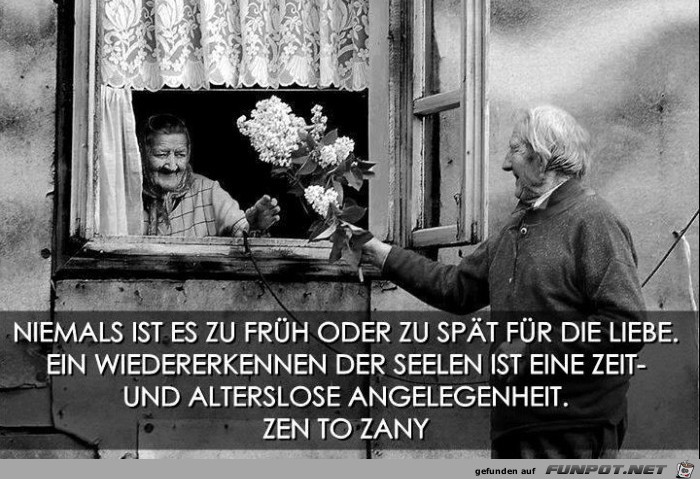 Niemals ist es zu frueh Niemals ist es zu frueh