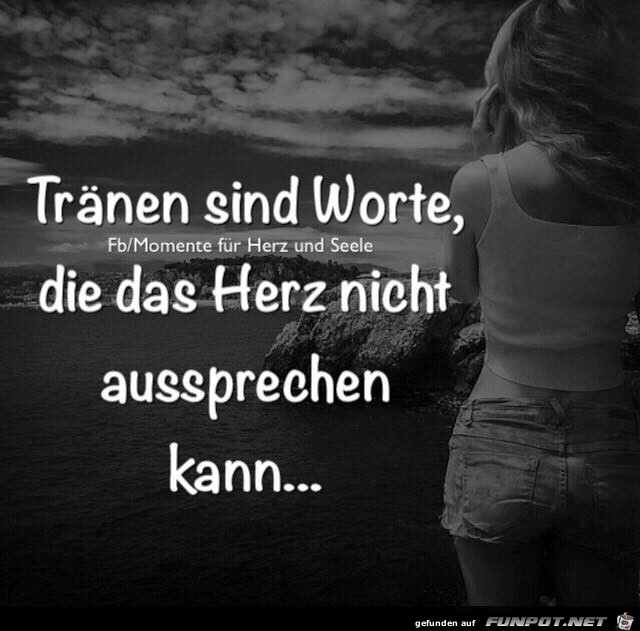 Traenen sind Worte Traenen sind Worte