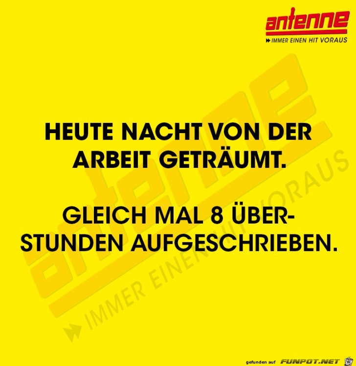 Von der Arbeit geträumt Von der Arbeit geträumt