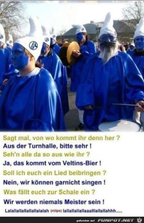 Die Schlümpfe vs. Schalke 04 Die Schlümpfe vs. Schalke 04