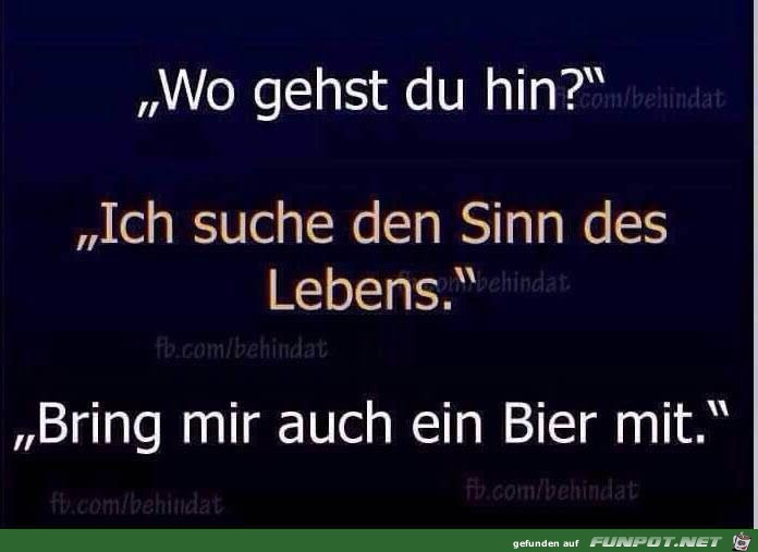 Sinn des Lebens Sinn des Lebens