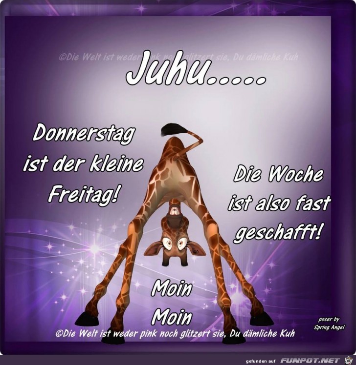 Juhu Donnerstag Juhu Donnerstag