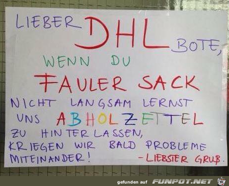 Ein DHL-Freund Ein DHL-Freund