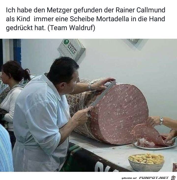 Eine Scheibe Wurst Eine Scheibe Wurst