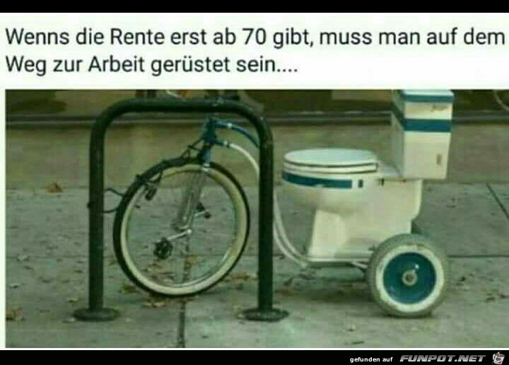 Rente erst ab 7o Rente erst ab 7o