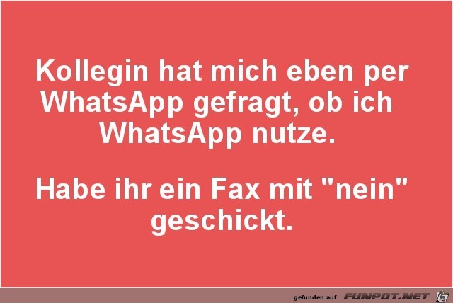 Coole Reaktion