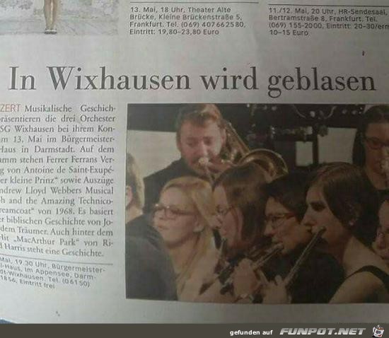 in Wixhausen wird geblasen........ in Wixhausen wird geblasen........