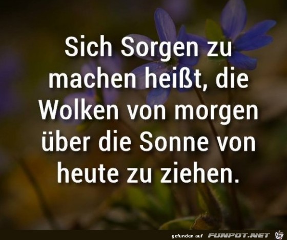 Sich Sorgen zu machen Sich Sorgen zu machen