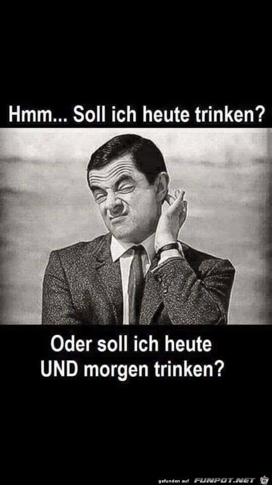 Soll ich trinken
