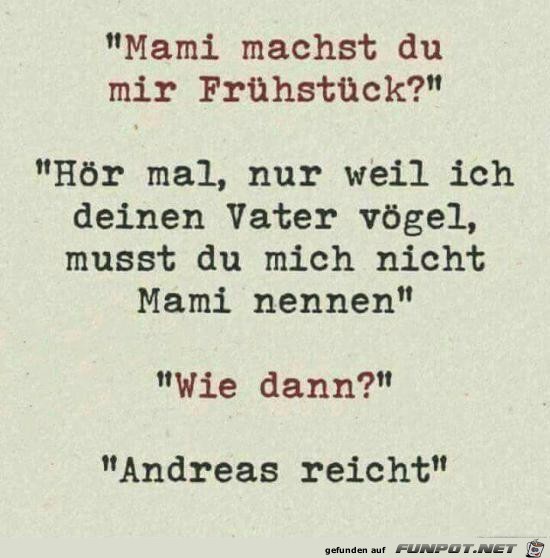 Mami, machst du mir Frühstück?...... Mami, machst du mir Frühstück?......