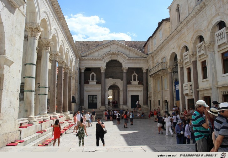 Impressionen aus dem Diokletianspalast in Split