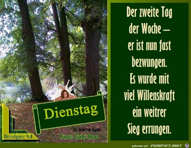 Wochengedanke Dienstag 2017 Wochengedanke Dienstag 2017