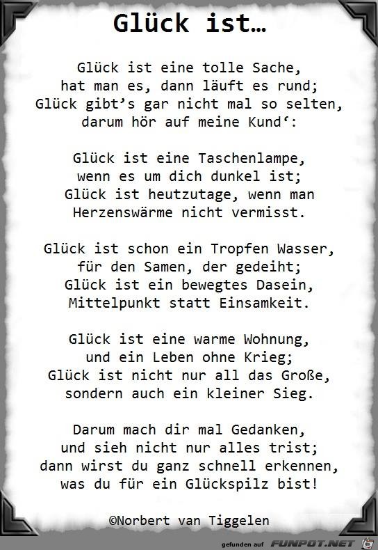Glueck ist Glueck ist