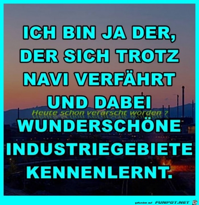 Mit Navi verfahren