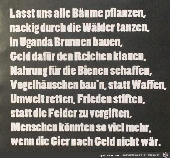 Lasst uns alle Bäume pflanzen........ Lasst uns alle Bäume pflanzen........