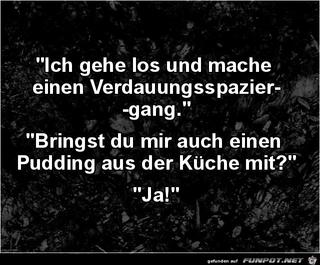 Verdauungs-Spaziergang