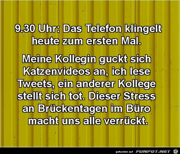 Brückentage im Büro Brückentage im Büro