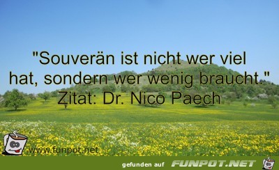 Souverän ist nicht, wer viel hat... Souverän ist nicht, wer viel hat...
