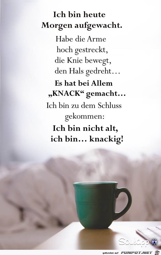 Heute morgen aufgewacht