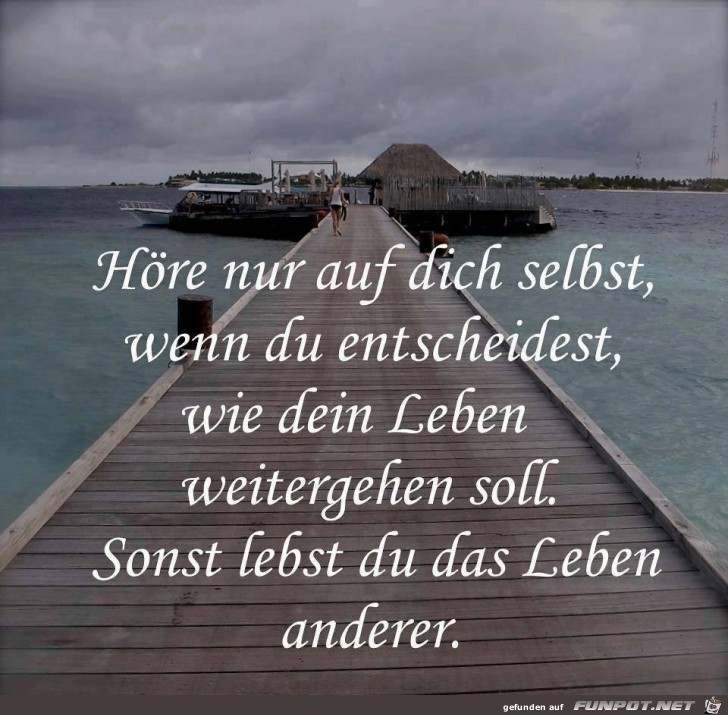 Hoer auf dich selbst Hoer auf dich selbst