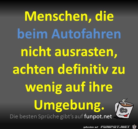 Beim Autofahren Beim Autofahren