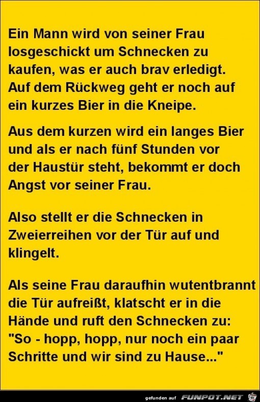 ein Mann soll einkaufen....... ein Mann soll einkaufen.......